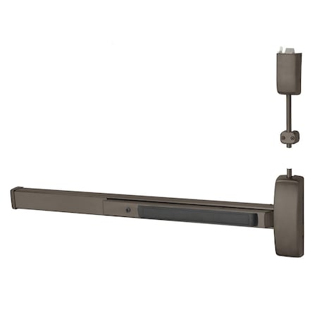 Sargent Grade 1 Surface Vertical Rod Exit Device, Wide Stile Pushpad, 42-in Device, 120-in Door Height, Clas NB8713J RHR 10B